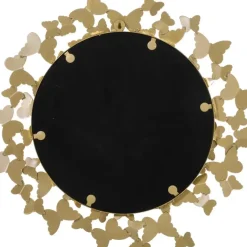 Clearance Espejo De Pared Redondo De Metal Butterfly, Estilo Vintage Espejos De Pared