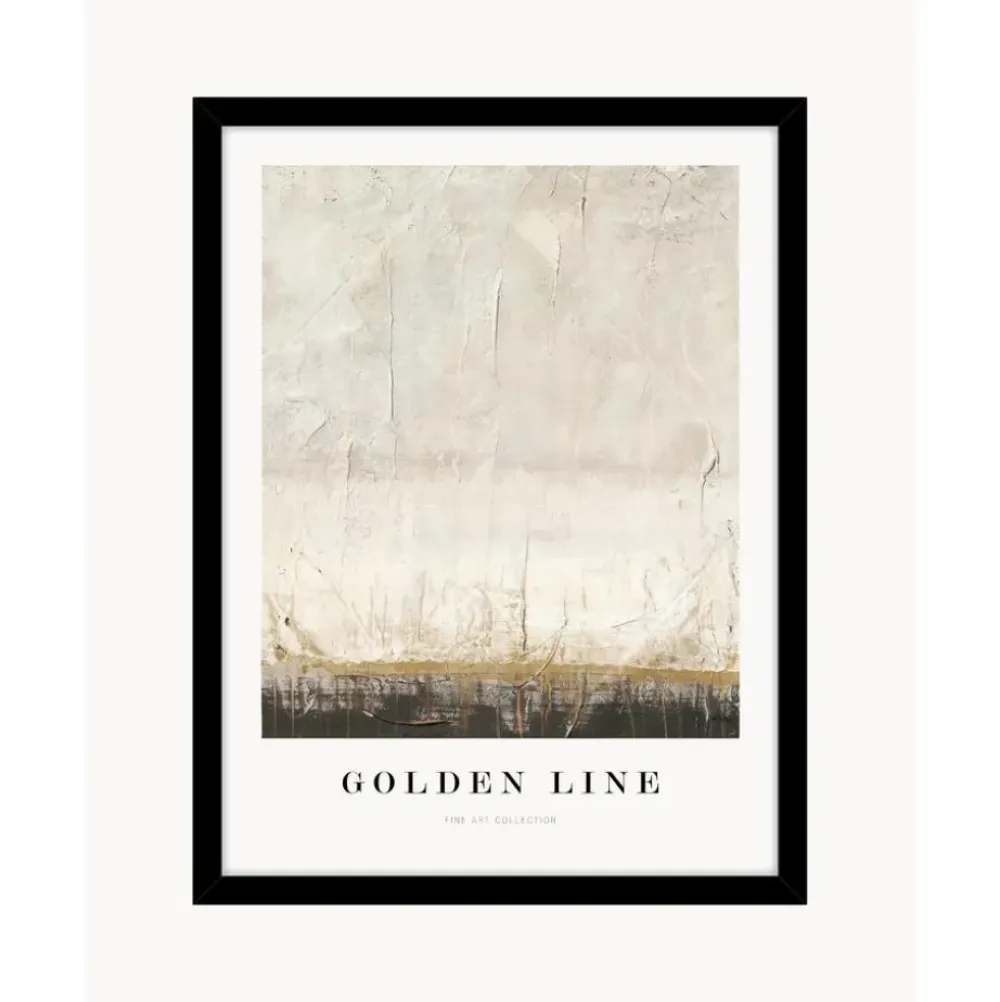 Hot Impresion Digital Enmarcada Golden Line Cuadros Y Laminas Decorativas