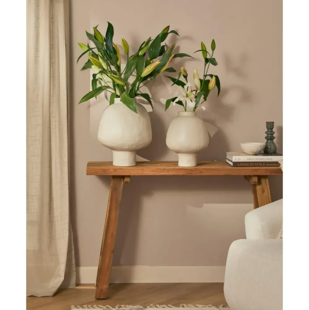 Clearance Jarron Artesanal De Ceramica De Diseno Saki Jarrones