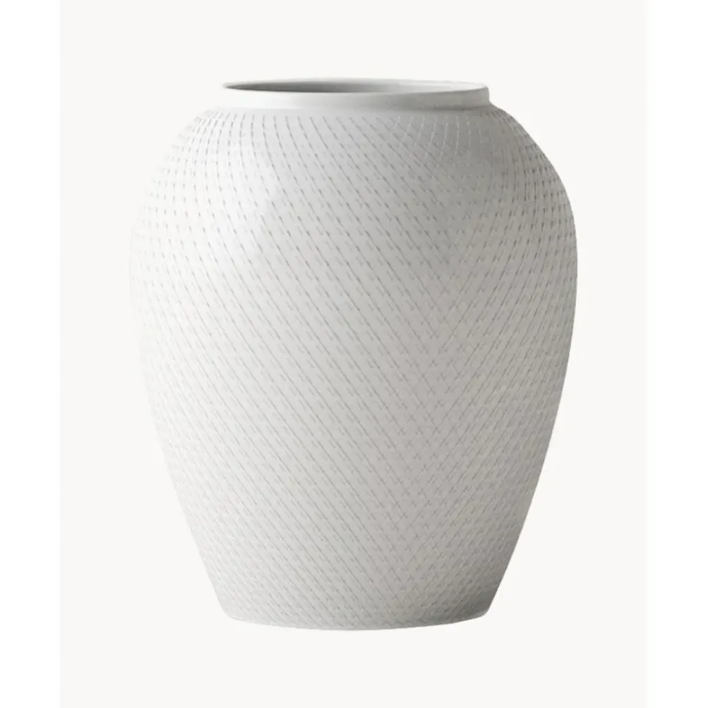 Fashion Jarron Artesanal De Porcelana Rhombe, 25 Cm Jarrones