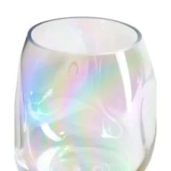 Best Jarron Artesanal De Vidrio Iridiscente Rainbow Jarrones