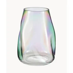 Sale Jarron Artesanal De Vidrio Iridiscente Rainbow Jarrones