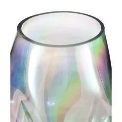 Sale Jarron Artesanal De Vidrio Iridiscente Rainbow Jarrones