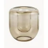 Fashion Jarron De Vidrio Soplado Artesanalmente Opal, 16 Cm Jarrones