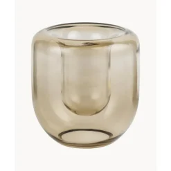 Fashion Jarron De Vidrio Soplado Artesanalmente Opal, 16 Cm Jarrones