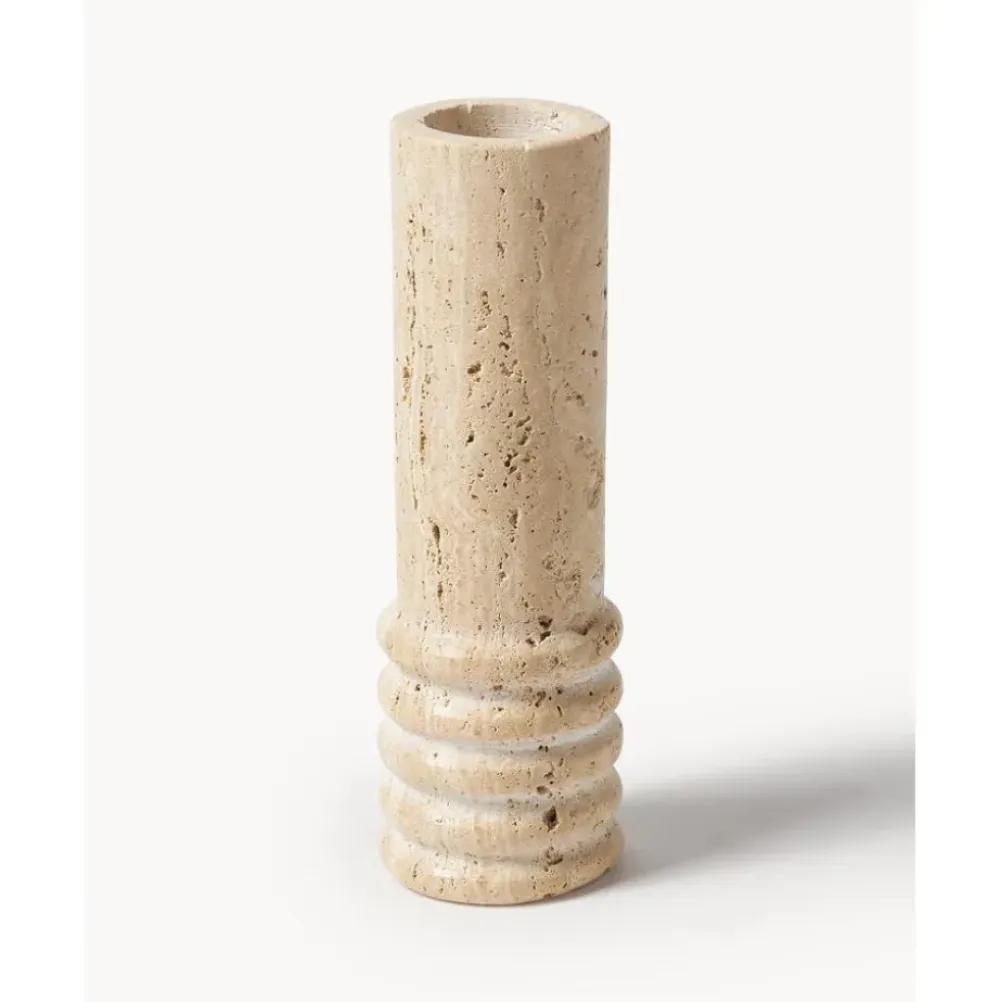 Best Jarron Decorativo De Travertino Cleighton Jarrones