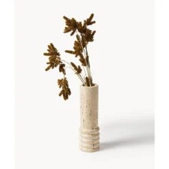 Best Jarron Decorativo De Travertino Cleighton Jarrones