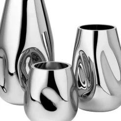 New Jarron Grande De Vidrio Soplado Artesanalmente Mirror Jarrones