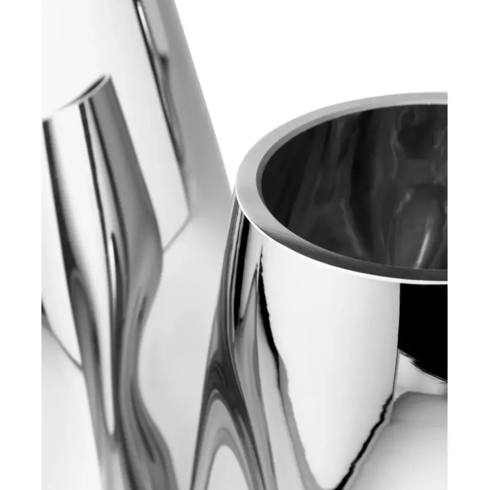 Clearance Jarron Pequeno De Vidrio Soplado Artesanalmente Mirror Jarrones