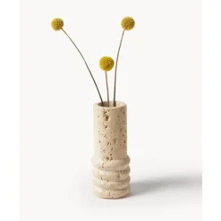Best Jarron Pequeno Decorativo De Travertino Cleighton Jarrones