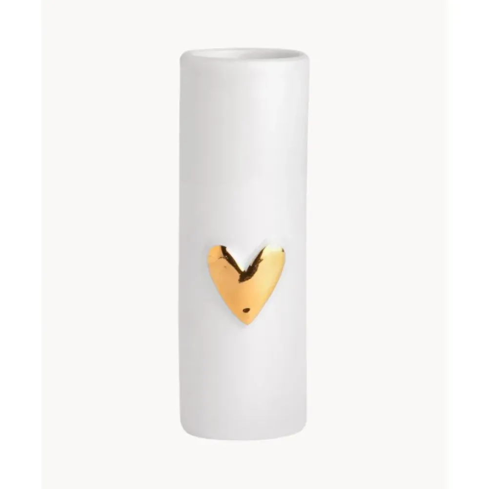 Clearance Jarrones Pequenos De Porcelana Heart, 2 Uds. Jarrones