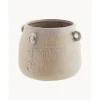 Sale Macetero Pequeno De Gres Rings, Estilo Vintage Maceteros
