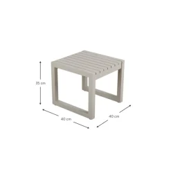 Clearance Mesa Auxiliar De Metal Vevi Muebles De Jardin