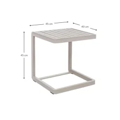 Outlet Mesa Auxiliar Para Exterior Konnor Muebles De Jardin