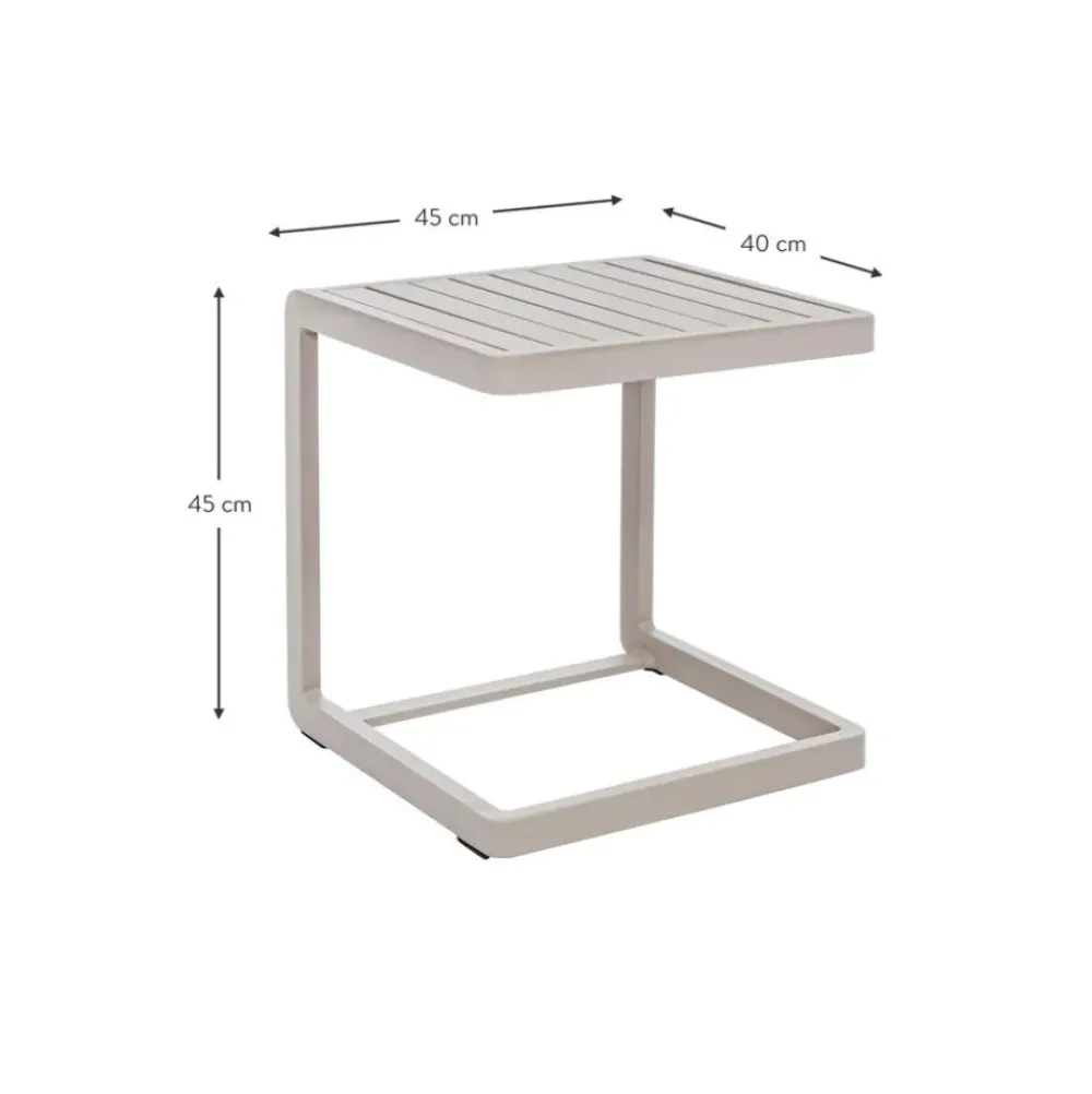 Outlet Mesa Auxiliar Para Exterior Konnor Muebles De Jardin