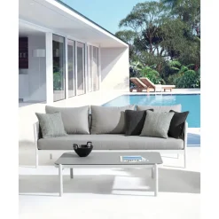 Online Mesa De Centro Para Exterior Florencia, Con Tablero De Cristal Muebles De Jardin