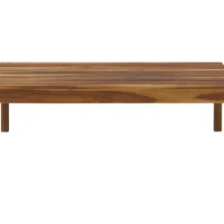 Outlet Mesa Para Exterior De Madera De Acacia Bo, 100 X 60 Cm Muebles De Jardin