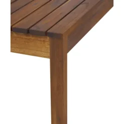 Outlet Mesa Para Exterior De Madera De Acacia Bo, 100 X 60 Cm Muebles De Jardin