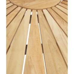 Sale Mesa Redonda Para Exterior De Madera De Teca Hard & Ellen, Tamanos Diferentes Muebles De Jardin