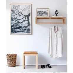Fashion Perchero De Pared De Bambu Rib, Tamanos Diferentes Percheros