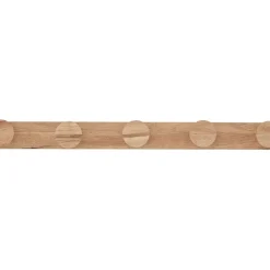 Discount Perchero De Pared De Madera De Caucho Emme, 10 Gancho Percheros