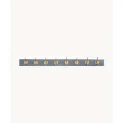 Best Perchero De Pared De Madera Edgy, 8 Ganchos Percheros