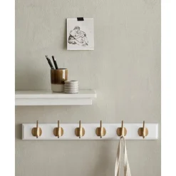 Online Perchero De Pared De Madera Edgy, 8 Ganchos Percheros