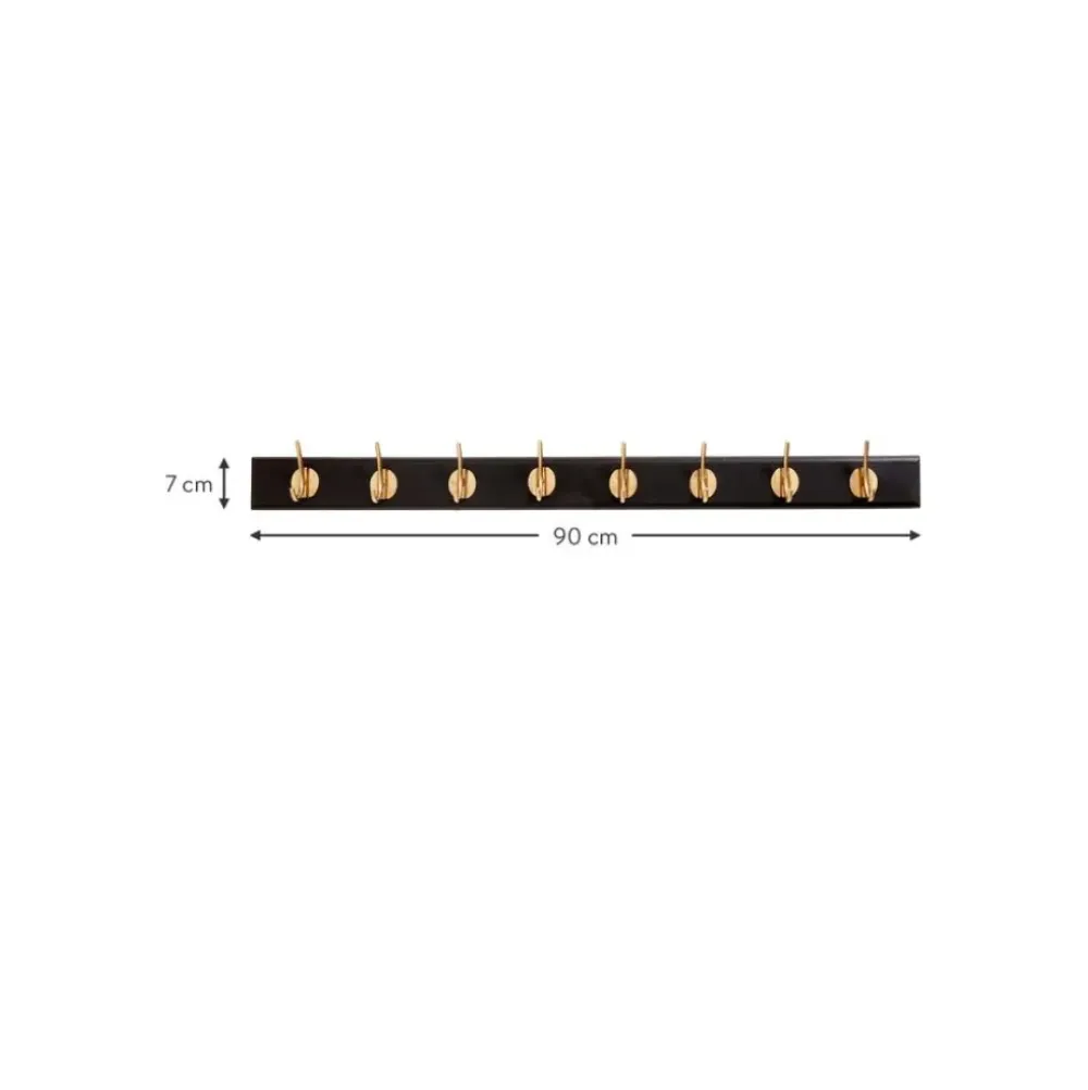 Discount Perchero De Pared De Madera Edgy, 8 Ganchos Percheros