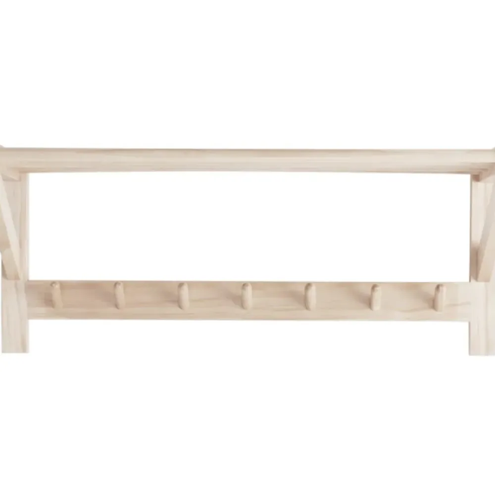 Hot Perchero De Pared De Madera De Pino Cole Percheros