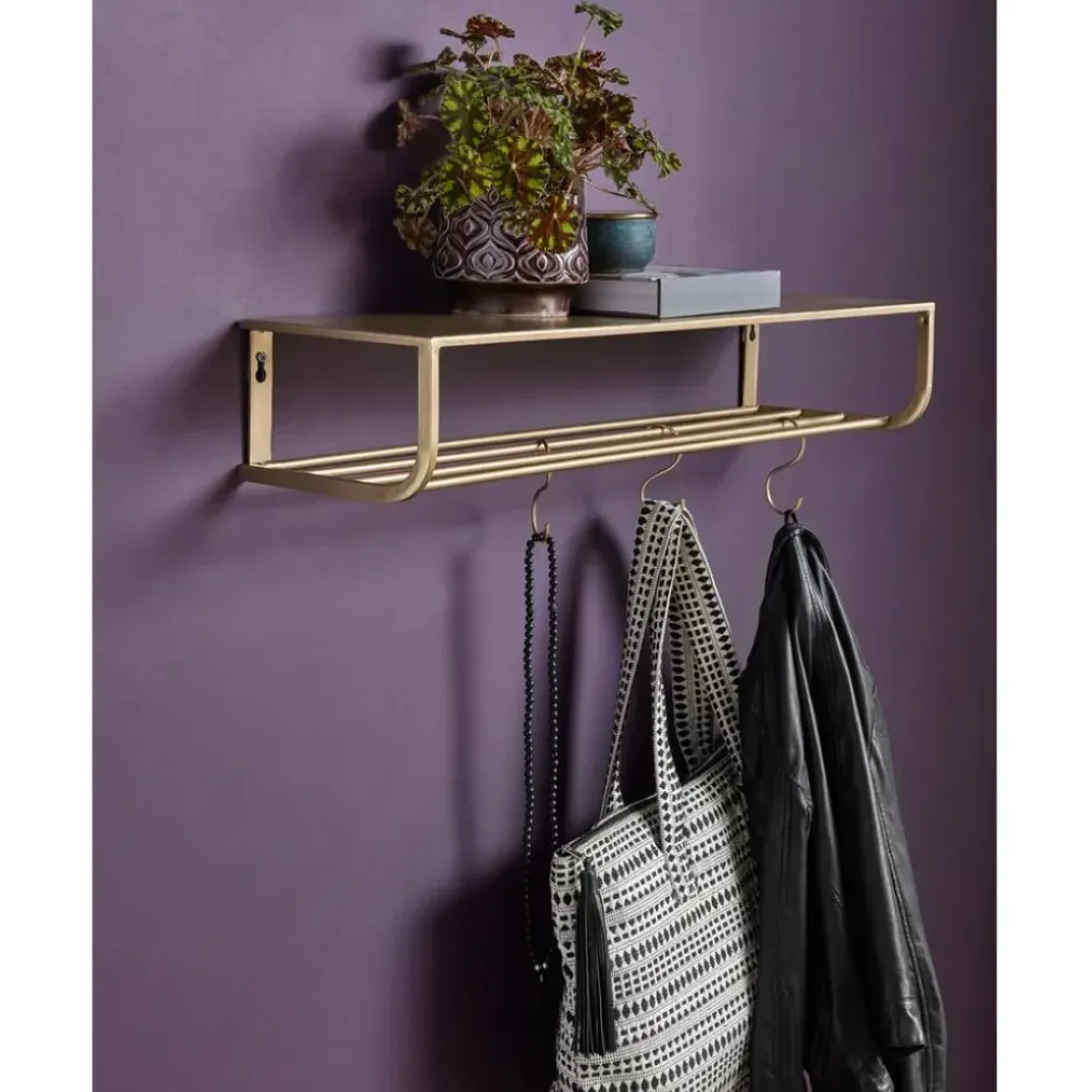 Clearance Perchero De Pared De Metal Shelf Percheros