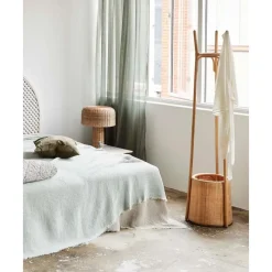 Clearance Perchero De Ratan Con Cesta Sio Percheros