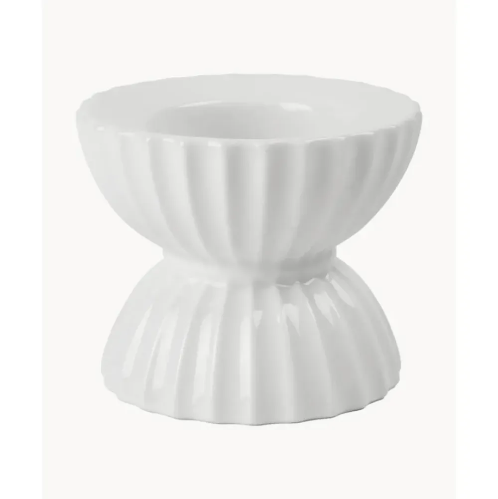 New Portavelas De Porcelana Con Relieves Tura Portavelas