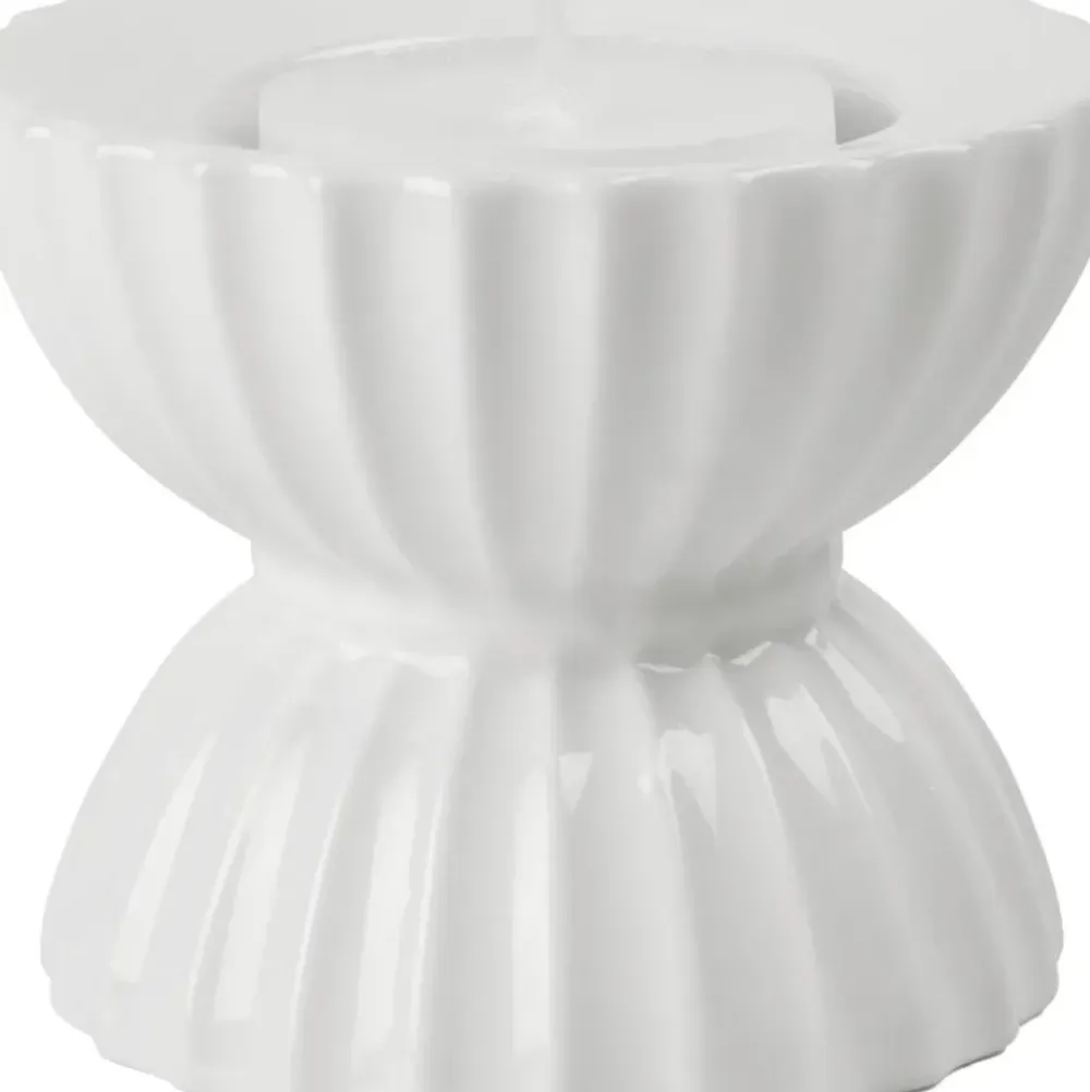 New Portavelas De Porcelana Con Relieves Tura Portavelas