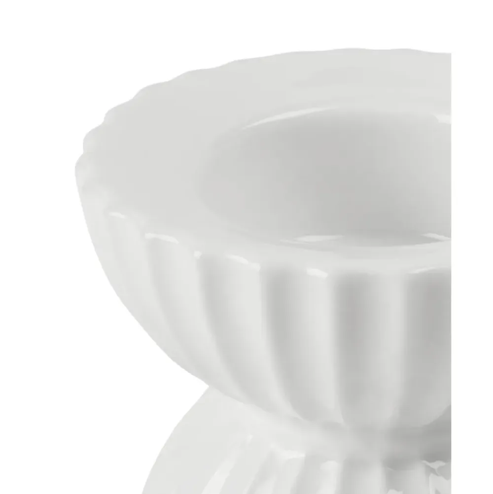 New Portavelas De Porcelana Con Relieves Tura Portavelas