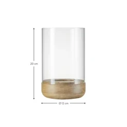Fashion Portavelas De Vidrio Lanto, 20 Cm Farolillos