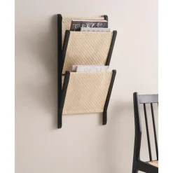Outlet Revistero De Pared De Bambu Y Ratan Morgan Revisteros