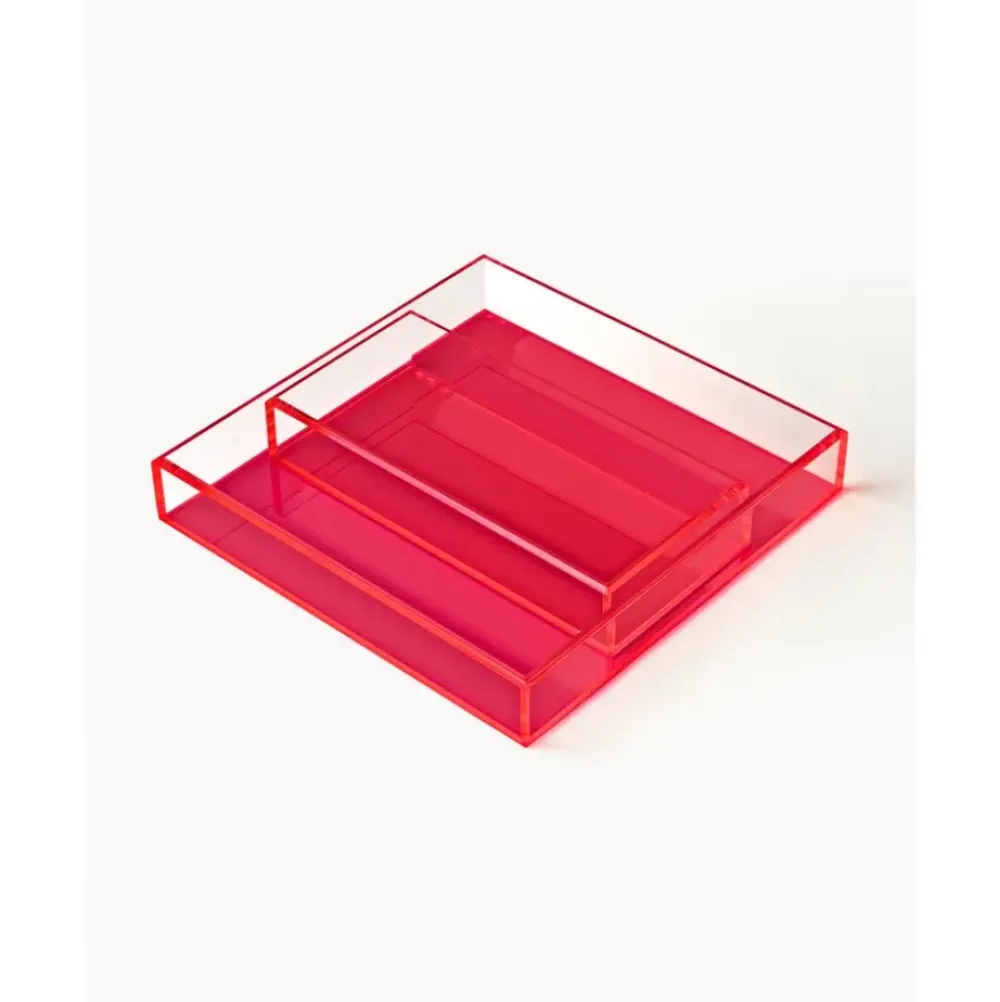 Hot Set De Bandejas Decorativas Yuki, 2 Pzas. Bandejas Decorativas