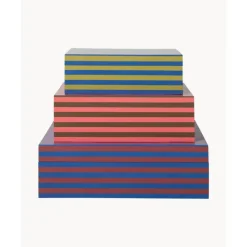 Discount Set De Cajas Artesanales Dusk, 3 Uds. Cajas De Almacenaje