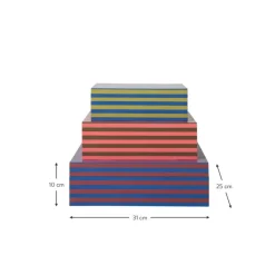 Discount Set De Cajas Artesanales Dusk, 3 Uds. Cajas De Almacenaje