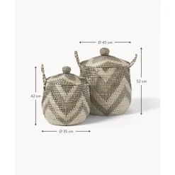 Online Set De Cestas Con Tapadera Mija, 2 Uds. Cestas