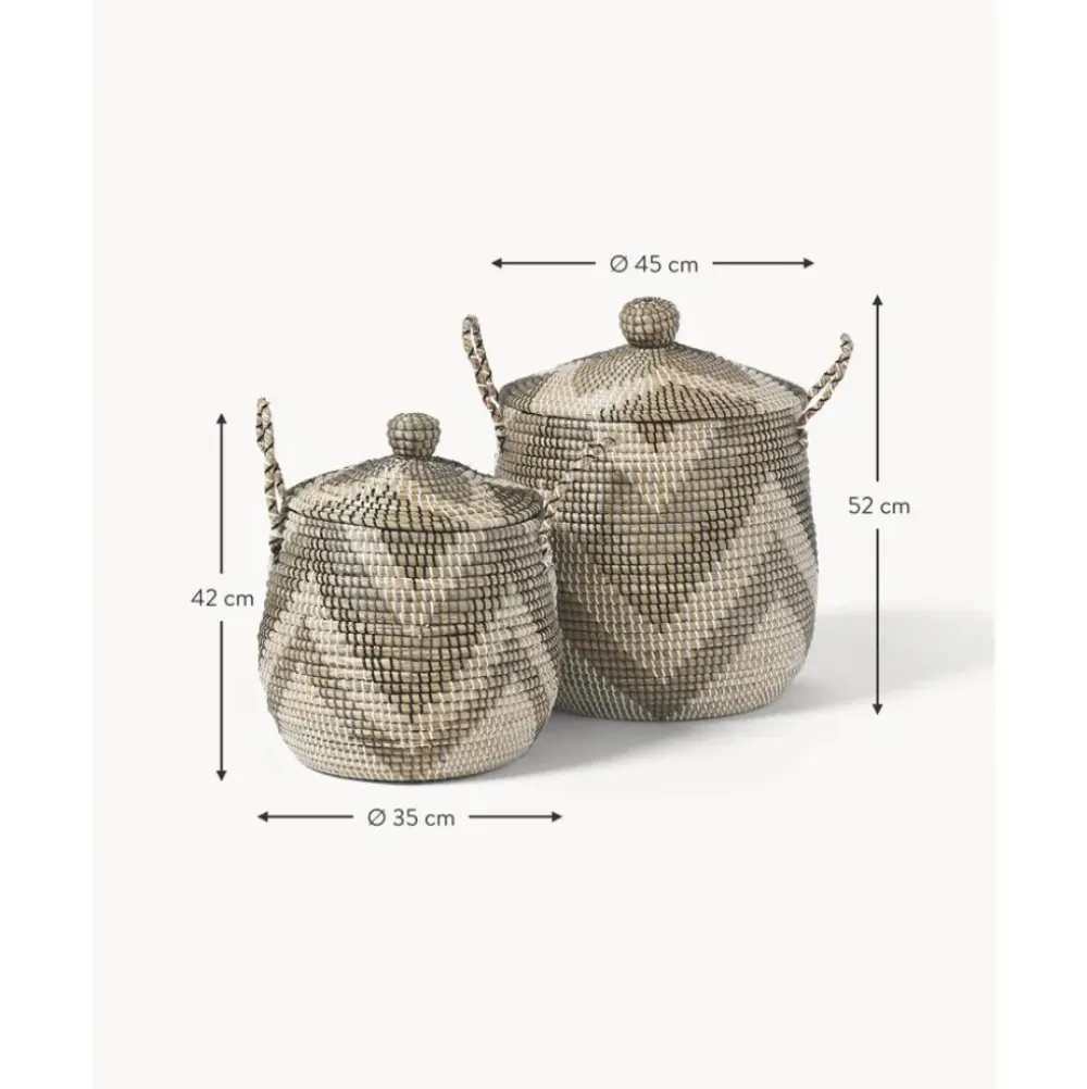 Online Set De Cestas Con Tapadera Mija, 2 Uds. Cestas