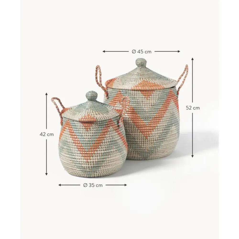 Sale Set De Cestas Con Tapadera Mija, 2 Uds. Cestas
