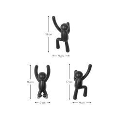 Discount Set De Colgadores De Diseno Buddy, 3 Uds. Percheros