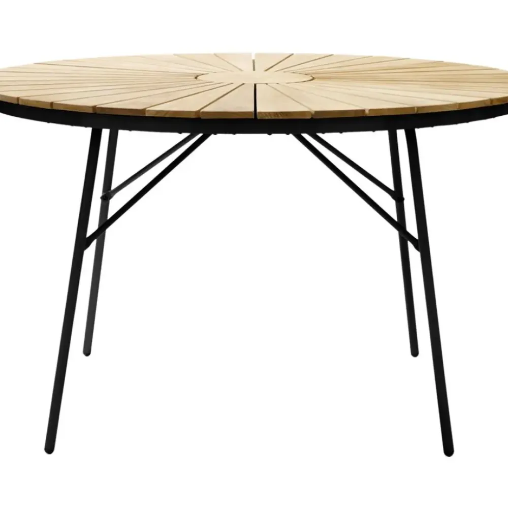 New Set De Comedor Para Exterior De Madera Teca Ellen, 5 Pzas. Muebles De Jardin