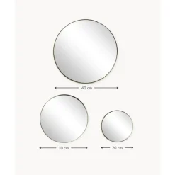 Discount Set De Espejos De Pared Redondos Lacie, 3 Uds. Espejos De Pared