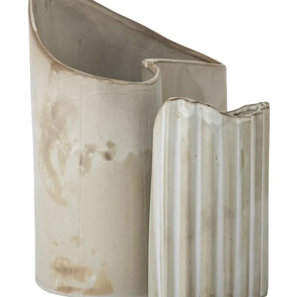 Sale Set De Jarrones Artesanales De Gres Henaj, 2 Uds. Jarrones