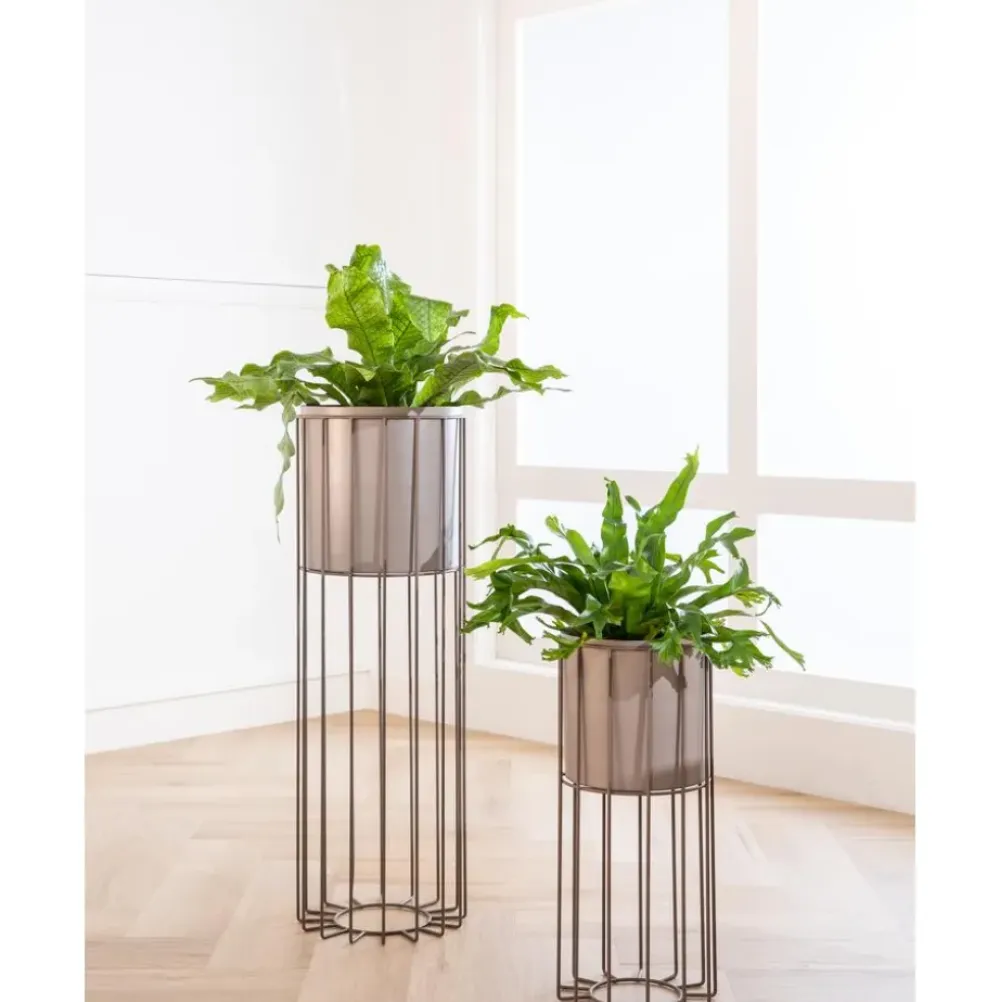 Clearance Set De Macetas De Metal Fenja, 2 Uds. Maceteros