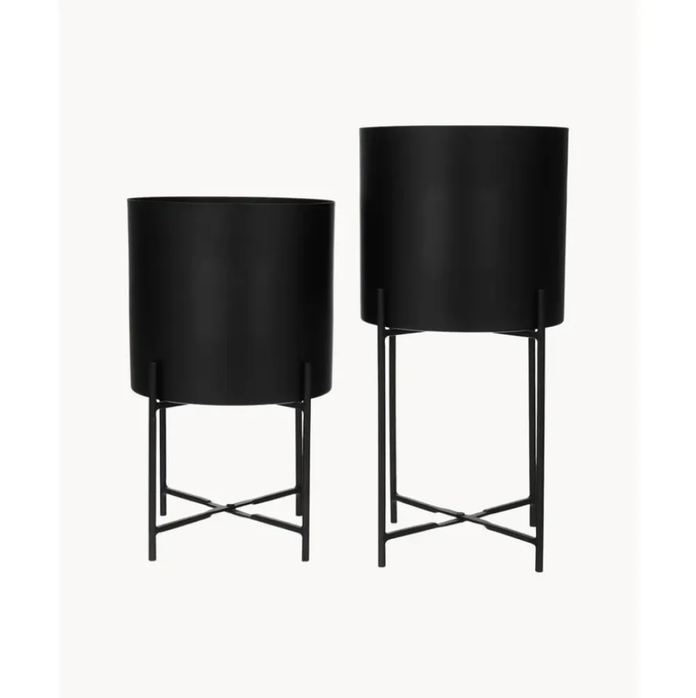 Online Set De Maceteros De Metal Mina, 2 Uds. Maceteros