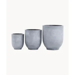 Best Set De Maceteros Grandes De Hormigon Gard, 3 Uds. Maceteros
