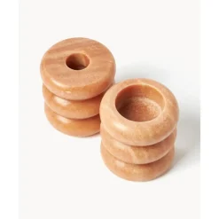 Clearance Set De Portavelas Y Candelabros 2En1 De Marmol Orta, 2 Uds. Portavelas